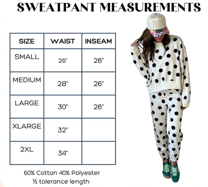 Pre Order - Blue Polka Dot Joggers