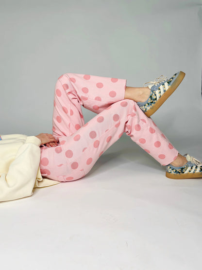 Pink Polka Dot Pants