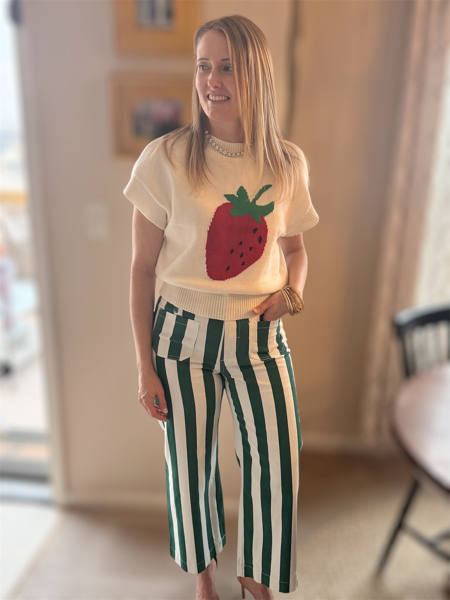 Strawberry Knit Sweater