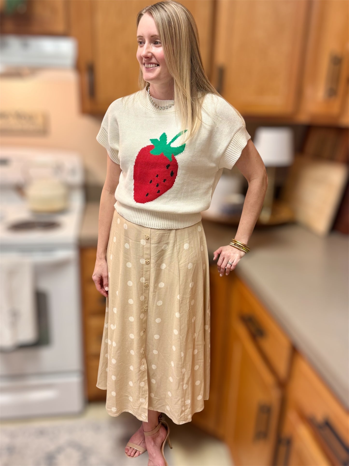 Strawberry Knit Sweater