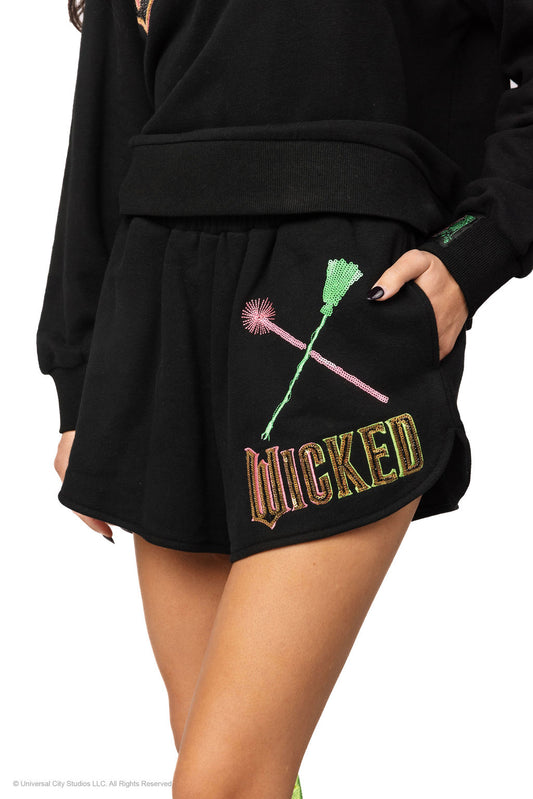 Queen of Sparkles Wicked Broom & Wand Shorts