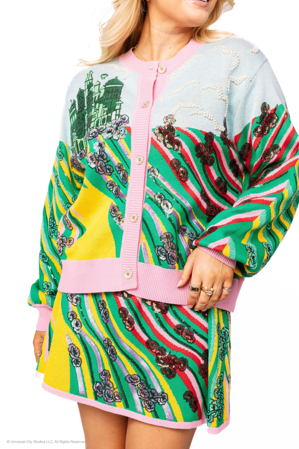 Queen of Sparkles Wicked Yellow Brick Road to Oz Cardigan