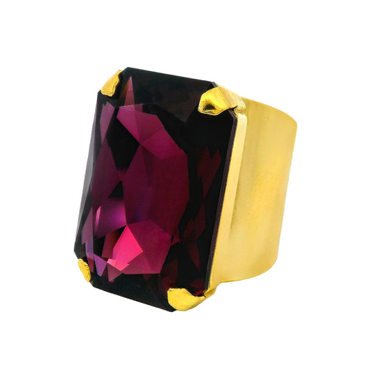 Mini Soleil Ring Amethyst Tova