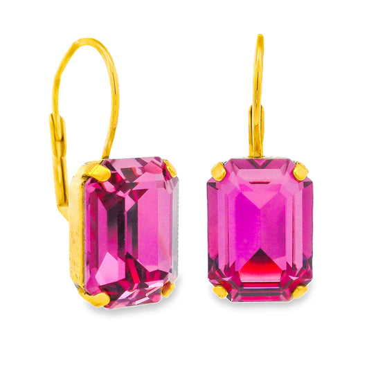 Rubin Hook Earrings Dark Rose Tova
