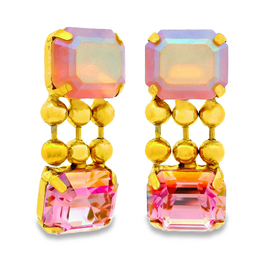 Tova Sadie Earrings Vintage Rose Frost