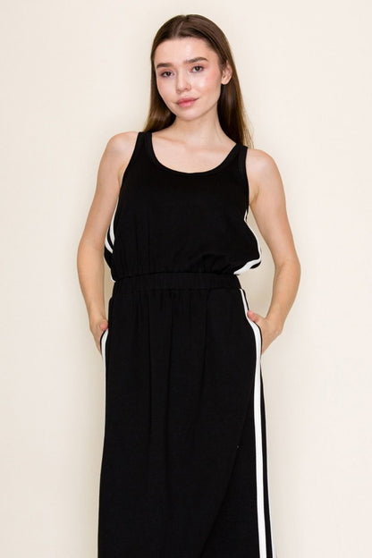 Black Sleeveless Weekend Runaround Dress