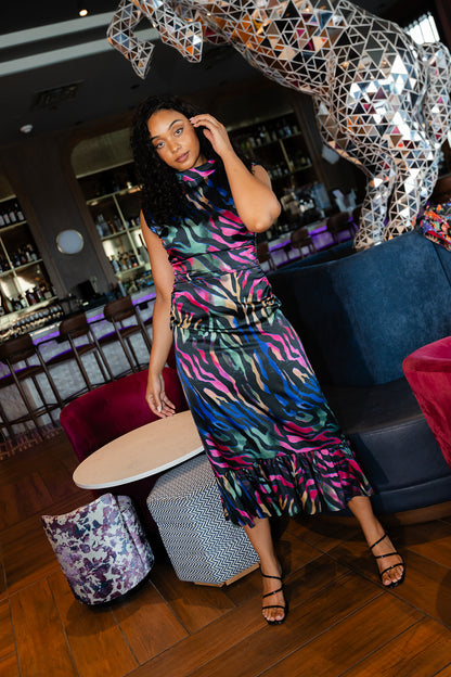 Alden Adair Estelle Dress Prism Zebra