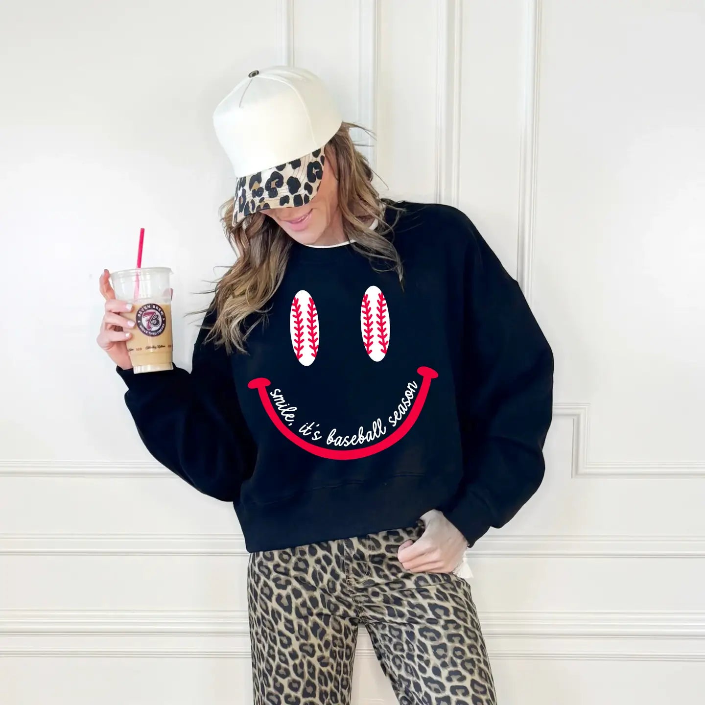 Smile Its Baseball Season Sweatshirt