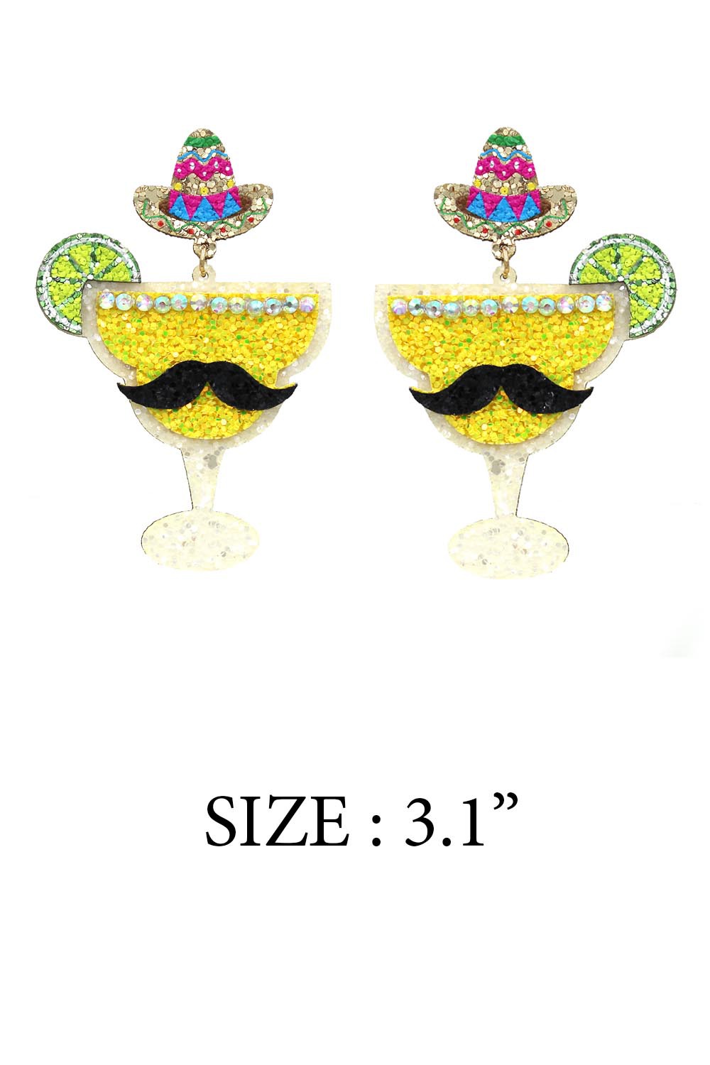 Glitter Margarita Earrings