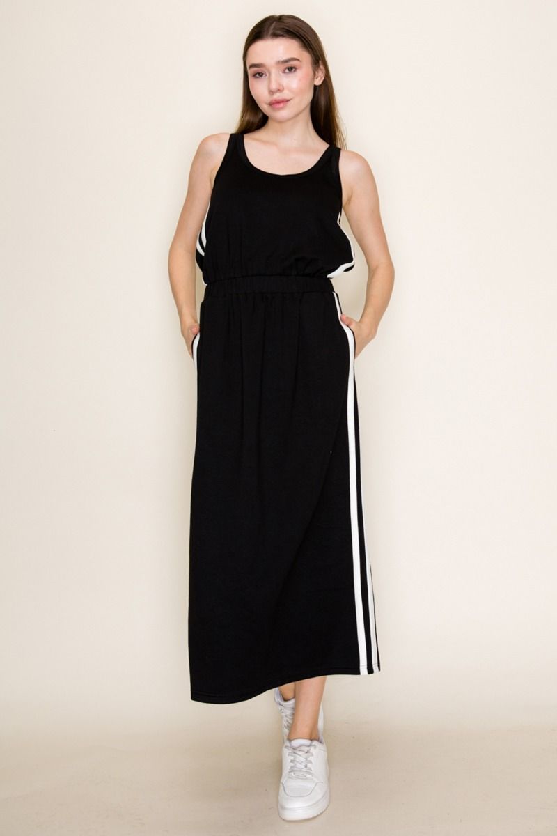 Black Sleeveless Weekend Runaround Dress