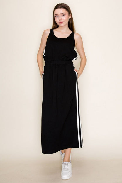 Black Sleeveless Weekend Runaround Dress