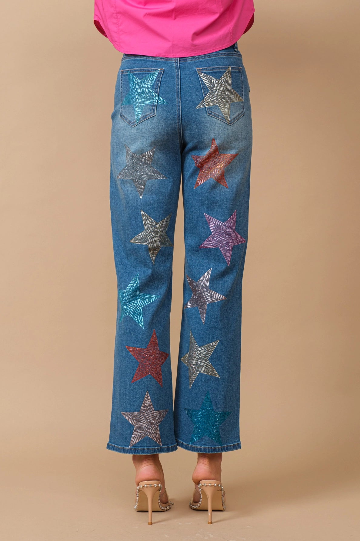 Star Studded Statement Jeans