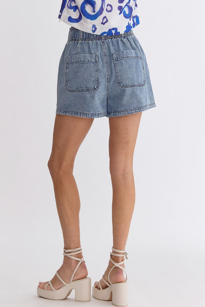 Denim High Waist Shorts