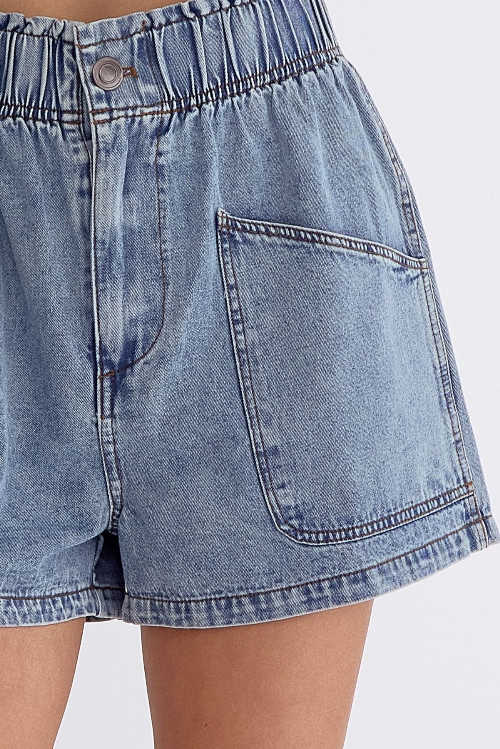 Denim High Waist Shorts