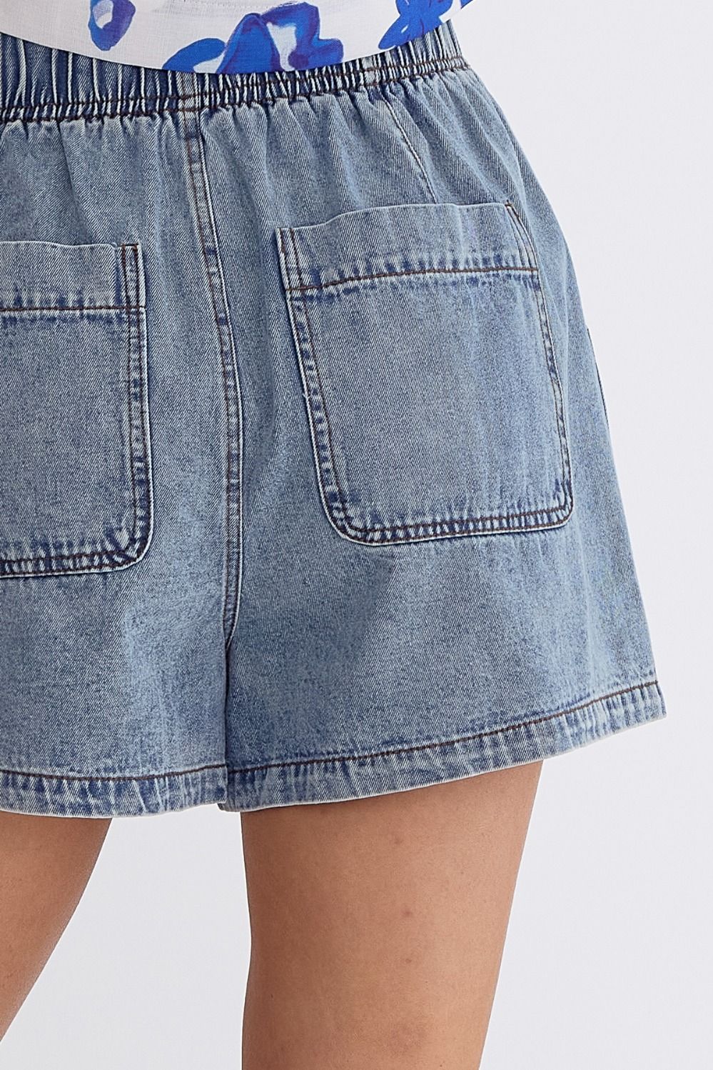 Denim High Waist Shorts