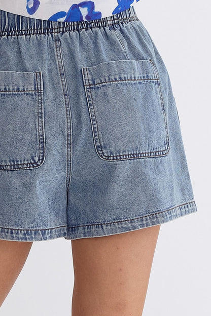 Denim High Waist Shorts