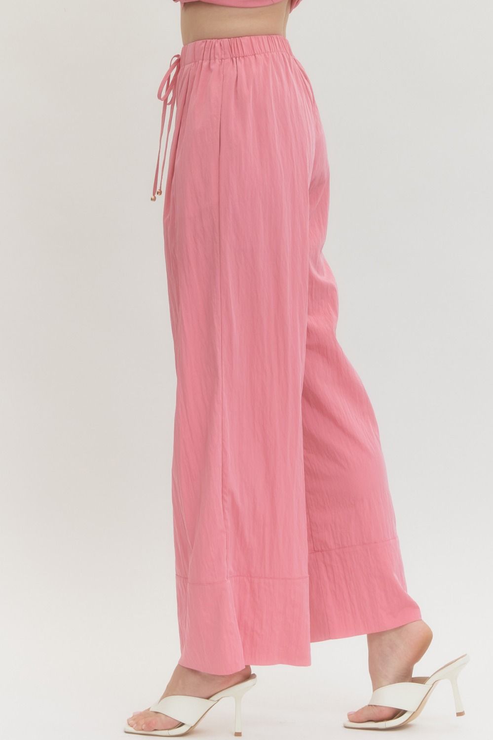 Pink Easy Days Wide Leg Pants