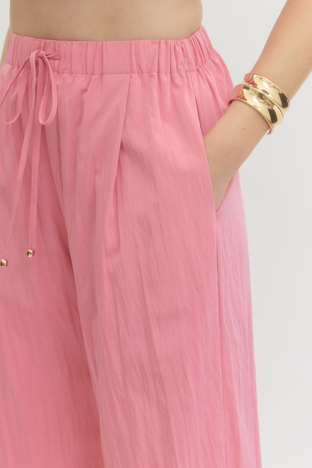 Pink Easy Days Wide Leg Pants