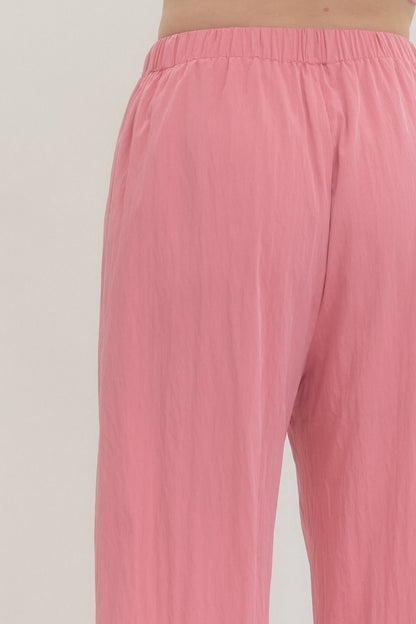 Pink Easy Days Wide Leg Pants