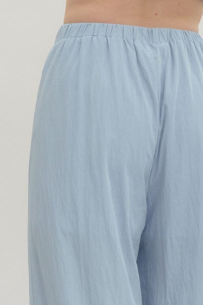Blue Easy Days Wide Leg Pants
