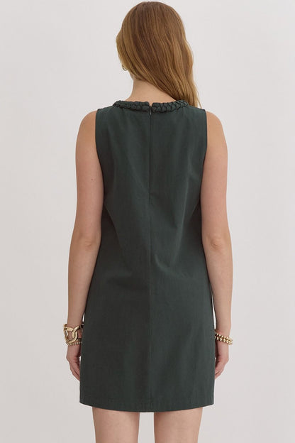 Hunter Green Braided Dress