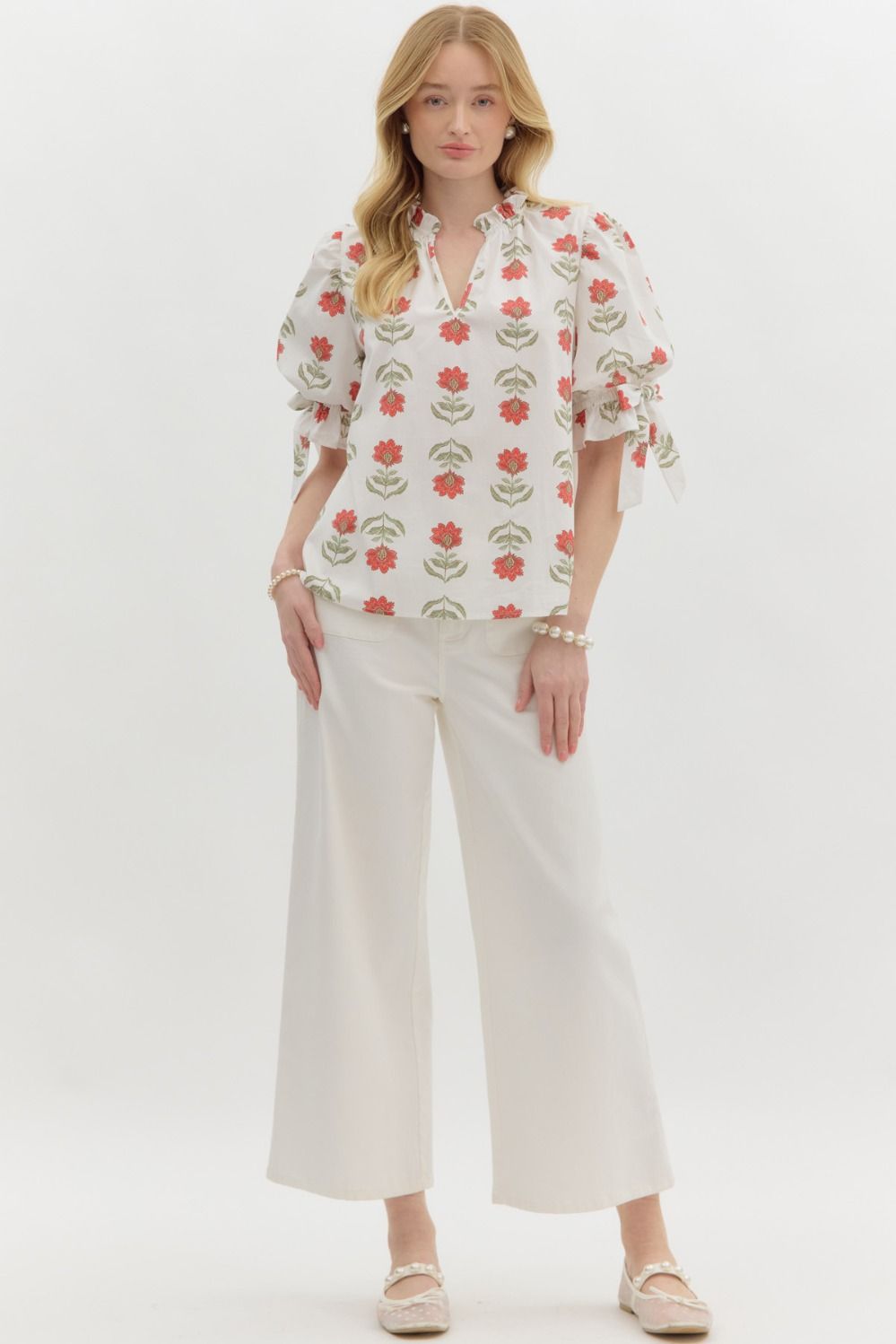 Floral Print Pullover Top