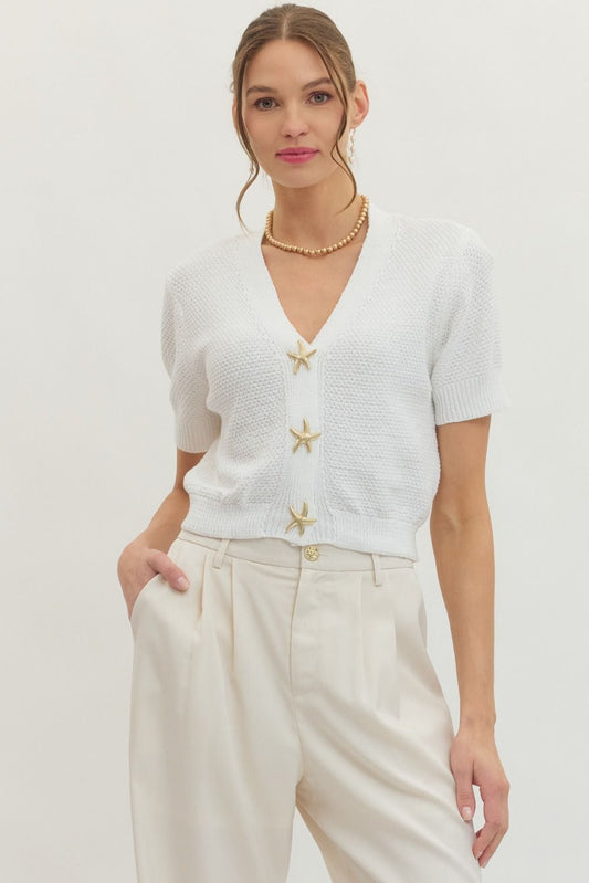 Coastal Charm Starfish Sweater