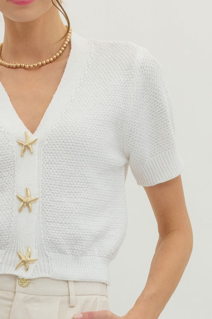 Coastal Charm Starfish Sweater