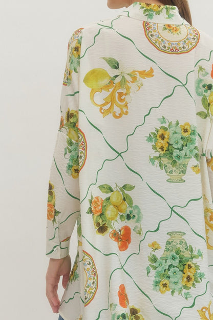 Mediterranean Tunic Top