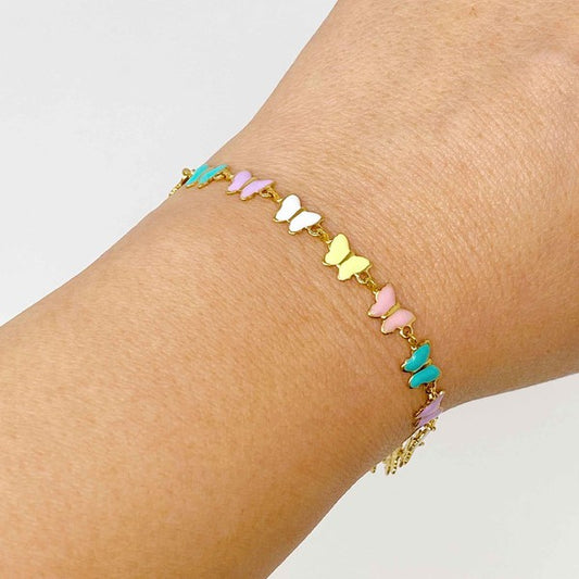 Linked Butterflies Bracelet