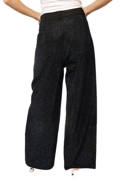 Queen of Sparkles Black Rhinestone Jeans