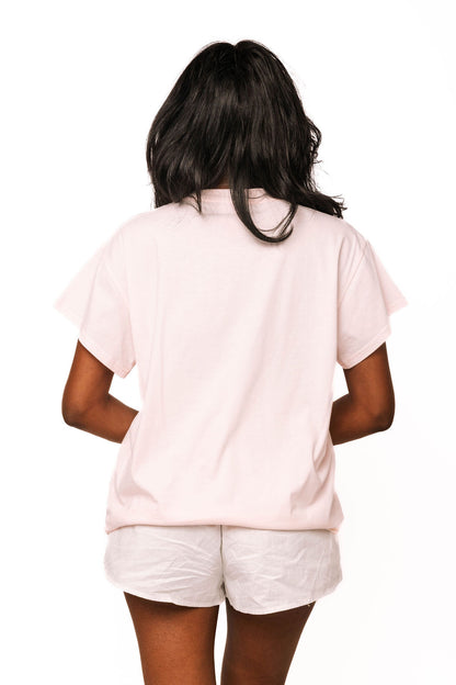 Queen of Sparkles Light Pink 'Beach' Tee