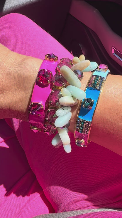 Tova Mireya Bangle Blue Pink Multi