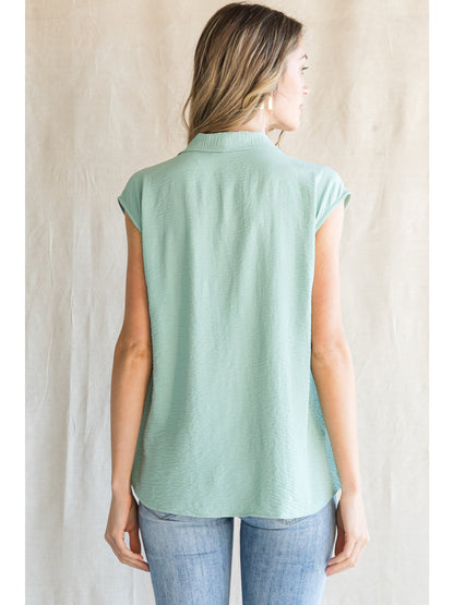 Aloe V-Neck Sleeveless Top